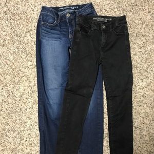 Two pairs of American Eagle Jeans
